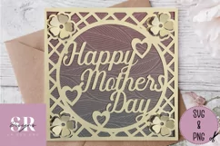 3D Floral Mother’s Day card | Paper cutting | Mother’s Day Product Image 3