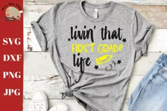 First grade life svg, 1st grade shirt svg, 1st grade teacher Product Image 1