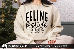 Feline festive - Pet Christmas Ornament Design Product Image 1