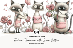 Feline Romance with Love Letters Product Image 1