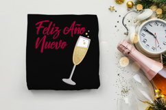 Feliz Año Nuevo Champagne Applique Embroidery File Product Image 1