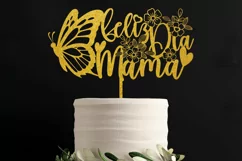 Feliz Dia Mama SVG | Cake Topper Svg | Happy Mothers Day Product Image 2