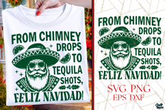 Feliz Navidad | Chimney Drops Tequila Shots | Christmas SVG Product Image 1