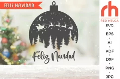 feliz navidad svg, spanish christmas svg, navidad española svg, merry christmas svg, xmas scene svg, christmas reindeers svg, winter forest svg, christmas night svg, xmas landscape svg, woodland christmas svg, snowy forest svg, santa sleigh svg