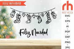 feliz navidad svg, spanish christmas svg, santa socks svg, christmas socks svg, christmas stockings svg, hanging socks svg, socks string svg, xmas socks svg, winter window svg, hanging ornament svg, christmas card, christmas decor, christmas shirt