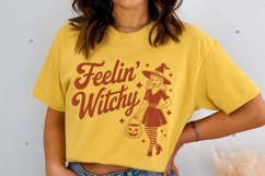 Fellin' Witchy SVG, Spooky Season SVG, Halloween Horror SVG Product Image 6