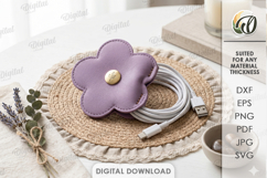 Felt Cable Organizers Bundle Laser Cut. Cord Organizer SVG Product Image 10