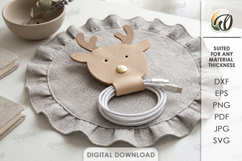 Felt Cable Organizers Bundle Laser Cut. Cord Organizer SVG Product Image 11
