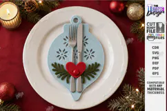Christmas Felt Cutlery Holder | Decorative Ornament| Holiday Product Image 1
