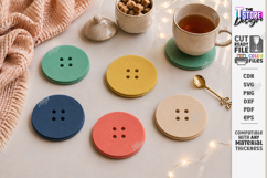Felt Hot Pad Laser Cut Bundle | Geometric Trivet and Coaster Product Image 3