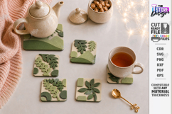 Felt Hot Pad Laser Cut Bundle | Geometric Trivet and Coaster Product Image 6