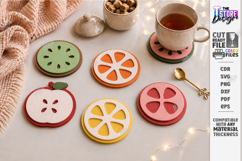 Felt Hot Pad Laser Cut Bundle | Geometric Trivet and Coaster Product Image 7