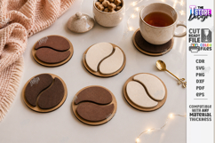 Felt Hot Pad Laser Cut Bundle | Geometric Trivet and Coaster Product Image 11