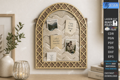 Felt Notes and Photo Organizer Laser Cut | House Wall Board Product Image 1
