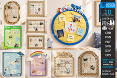 Felt Notes and Photo Organizer Laser Cut Bundle | Wall Board Product Image 1