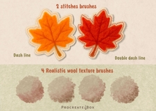 Procreate Needle Felt Brushes: Wool Texture, Felt Art Product Image 8