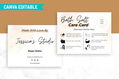 Feminine Bath Salts Care Card Template Product Image 2