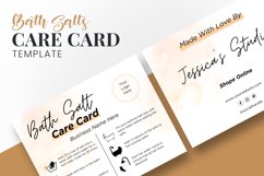 Feminine Bath Salts Care Card Template Product Image 3