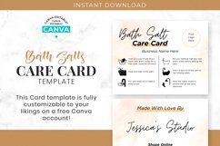 Feminine Bath Salts Care Card Template Product Image 4