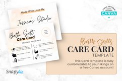 Feminine Bath Salts Care Card Template Product Image 5