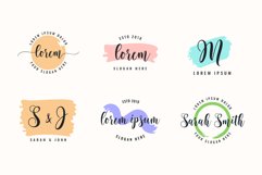 Feminine Brush Logo Collection Templates Product Image 1