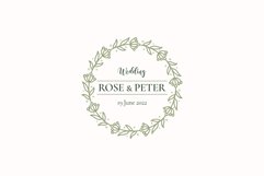 Feminine Floral Weeding Logo Collection Product Image 4