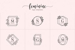 Feminine Logo Templates & Wedding Wreaths Product Image 1