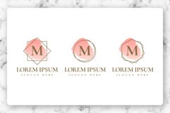 Feminine Pink Brush Logo Labels Product Image 1