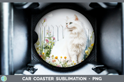 GorgeousFence Cats Car Coaster design.