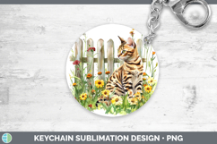 GorgeousFence Cats Keychain design.