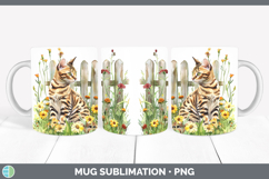 GorgeousFence Cats Mug Wrap design.