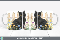 GorgeousFence Cats Mug Wrap design.