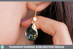 GorgeousFence Cats Teardrop Earrings design.