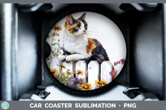 GorgeousFence Cats Car Coaster design.