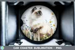 GorgeousFence Cats Car Coaster design.