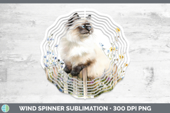GorgeousFence Cats Wind Spinner design.