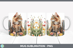 GorgeousFence Cats Mug Wrap design.