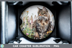 GorgeousFence Cats Car Coaster design.