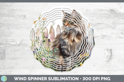 GorgeousFence Cats Wind Spinner design.