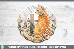 GorgeousFence Cats Wind Spinner design.