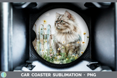 GorgeousFence Cats Car Coaster design.