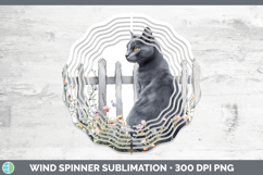 GorgeousFence Cats Wind Spinner design.