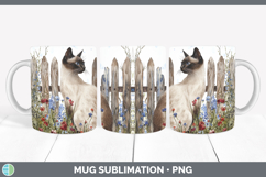 GorgeousFence Cats Mug Wrap design.