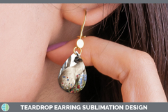 GorgeousFence Cats Teardrop Earrings design.