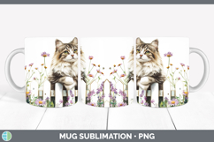 GorgeousFence Cats Mug Wrap design.