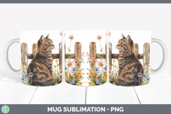 GorgeousFence Cats Mug Wrap design.