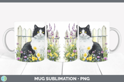 GorgeousFence Cats Mug Wrap design.