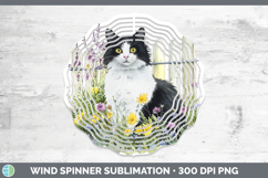 GorgeousFence Cats Wind Spinner design.