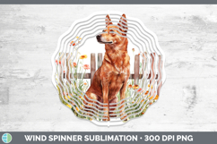 GorgeousFence Dogs 01 Wind Spinner design.