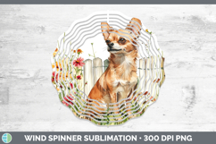 GorgeousFence Dogs 01 Wind Spinner design.